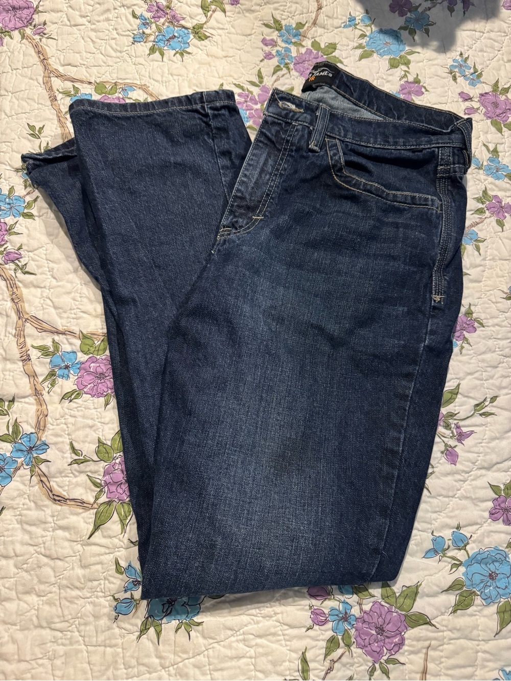 Men’s Straight Fit Jeans in Dark Blue - Classic Everyday Style